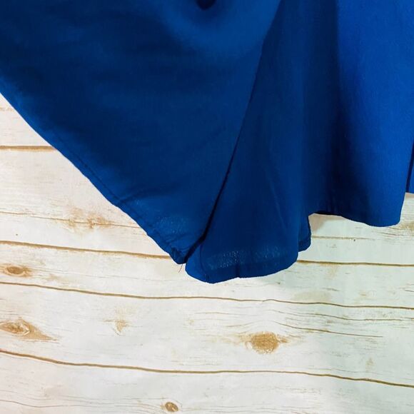 Urban Outfitters Kiss The Sky Women's Blue V-Neck Long Sleeve Romper Size XS - Picture 3 of 9